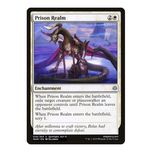 Prison Realm (WAR) #26 Uncommon (Moderately Played) War of the Spark Magic: The Gathering: 2019