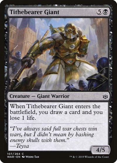 Tithebearer Giant (WAR) #107 Common (Lightly Played) War of the Spark Magic: The Gathering: 2019
