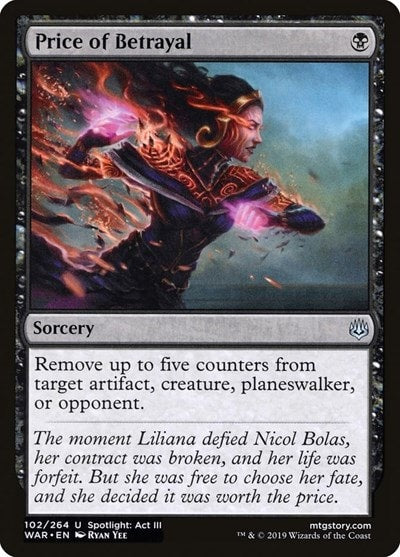 Price of Betrayal (WAR) #102 Uncommon (Lightly Played) War of the Spark Magic: The Gathering: 2019