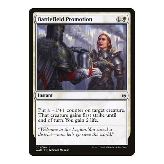 Battlefield Promotion (WAR) #5 Common War of the Spark Magic: The Gathering: 2019