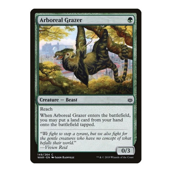 Arboreal Grazer (WAR) #149 Common (Lightly Played) War of the Spark Magic: The Gathering: 2019