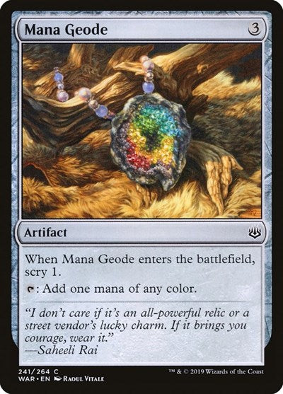 Mana Geode (WAR) #241 Common War of the Spark Magic: 2019