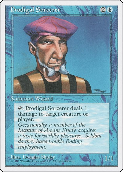 Prodigal Sorcerer (4ED) #94 Common Fourth Edition Magic: The Gathering: 1995