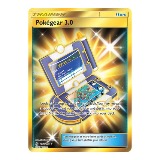 Pokegear 3.0 (Secret) (SM10) #233/214 Secret Rare (Holofoil Moderately Played) SM - Unbroken Bonds Pokemon: 2019