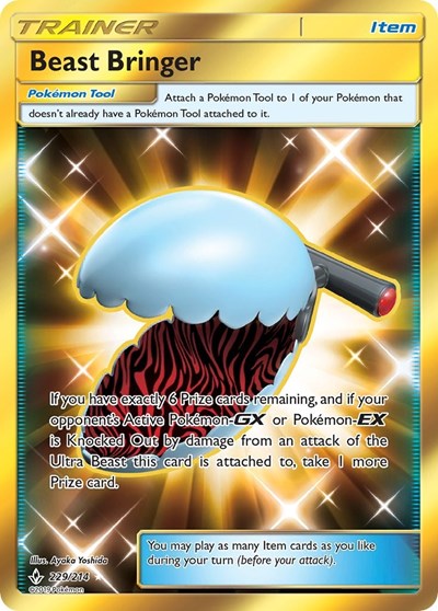 Beast Bringer Secret (SM10) #229/214 Secret Rare (Holofoil Lightly Played) SM - Unbroken Bonds Pokemon: 2019