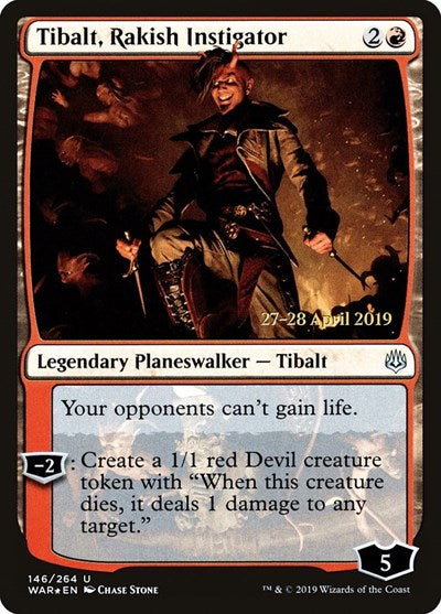 Tibalt Rakish Instigator (PRE) #146s Uncommon (Foil Lightly Played) Prerelease Cards Magic: 2026
