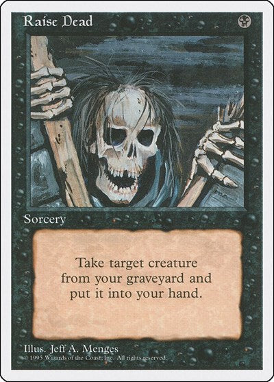 Raise Dead (4ED) #156 Common (Heavily Played) Fourth Edition Magic: 1995