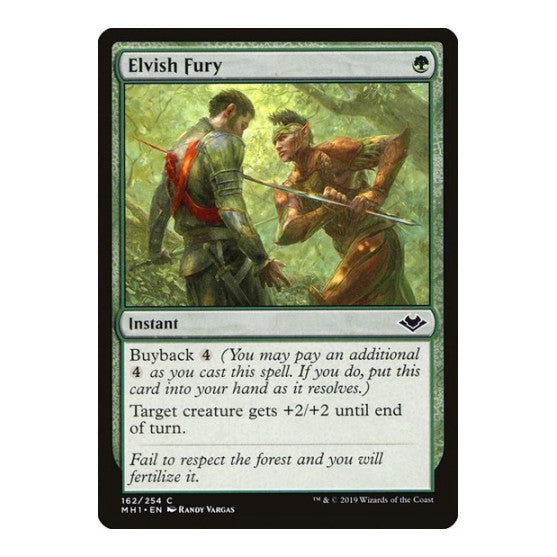 Elvish Fury (MH1) #162 Common (Lightly Played) Modern Horizons Magic: The Gathering: 2019