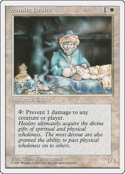 Samite Healer (4ED) #47 Common Fourth Edition Magic: The Gathering: 1995