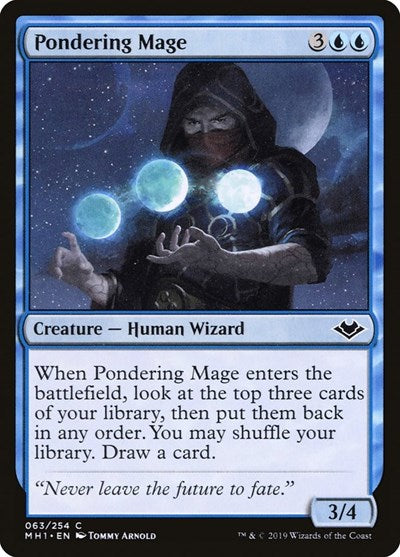 Pondering Mage (MH1) #63 Common (Lightly Played) Modern Horizons Magic: The Gathering: 2019