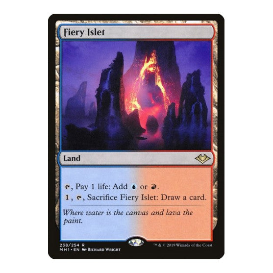 Fiery Islet (MH1) #238 Rare (Near Mint) Modern Horizons Magic: The Gathering: 2019