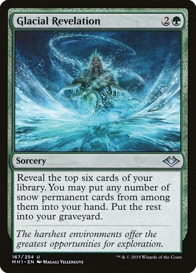 Glacial Revelation (MH1) #167 Uncommon (Lightly Played) Modern Horizons Magic: The Gathering: 2019