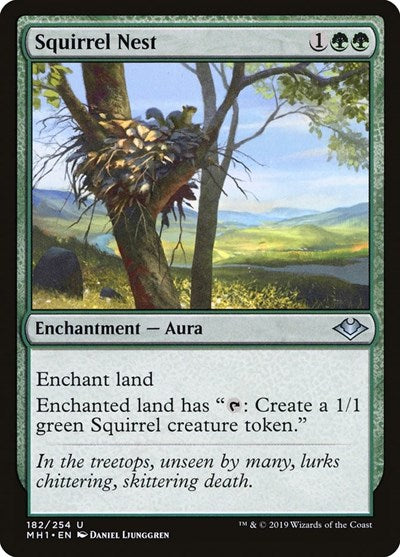 Squirrel Nest (MH1) #182 Uncommon (Lightly Played) Modern Horizons Magic: 2019