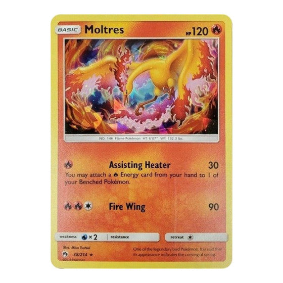 Moltres - 38/214 (Cracked Ice Holo) (PR) #038/214 Holo Rare (Holofoil Damaged) Deck Exclusives Pokemon: 2016
