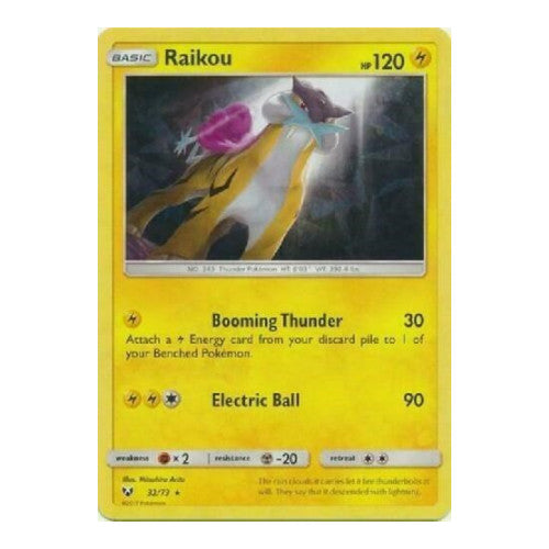 Raikou - 32/73 (Let's Play, Pikachu!) (Cracked Ice Holo) (PR) #032/073 Holo Rare (Holofoil Lightly Played) Deck Exclusives Pokemon: 2016
