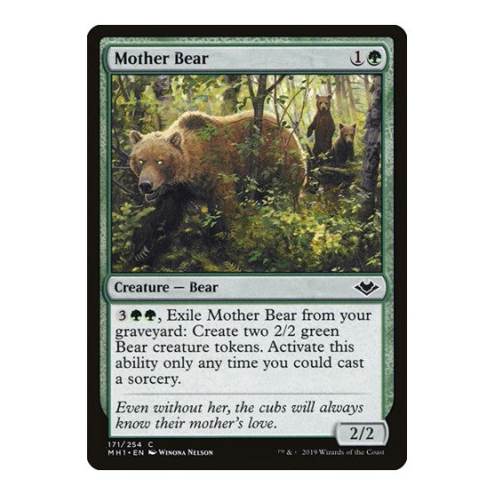Mother Bear (MH1) #171 Common (Lightly Played) Modern Horizons Magic: The Gathering: 2019