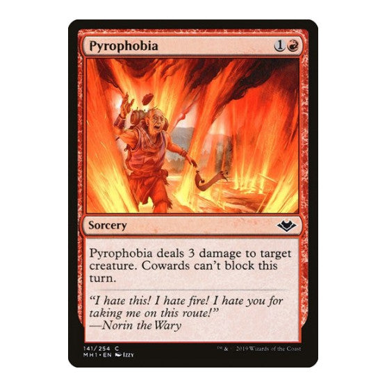 Pyrophobia (MH1) #141 Common (Lightly Played) Modern Horizons Magic: The Gathering: 2019