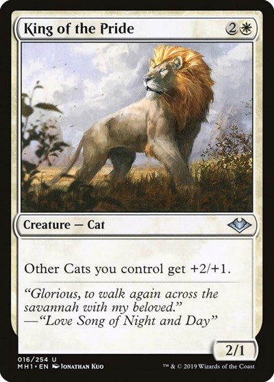 King of the Pride (MH1) #16 Uncommon (Lightly Played) Modern Horizons Magic: The Gathering: 2019
