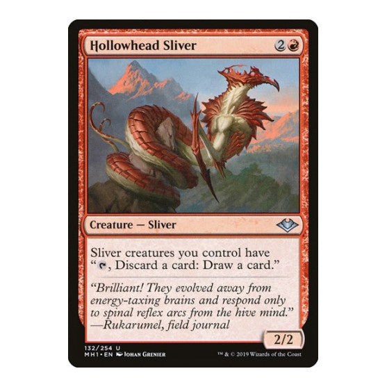 Hollowhead Sliver (MH1) #132 Uncommon (Lightly Played) Modern Horizons Magic: The Gathering: 2019