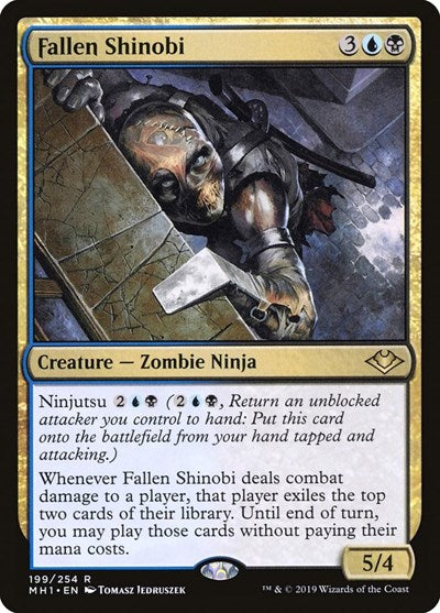 Fallen Shinobi (MH1) #199 Rare (Foil Lightly Played) Modern Horizons Magic: The Gathering: 2019
