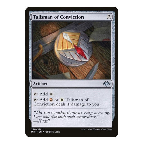 Talisman of Conviction (MH1) #230 Uncommon (Lightly Played) Modern Horizons Magic: The Gathering: 2019