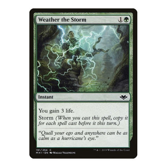 Weather the Storm (MH1) #191 Common (Lightly Played) Modern Horizons Magic: The Gathering: 2019