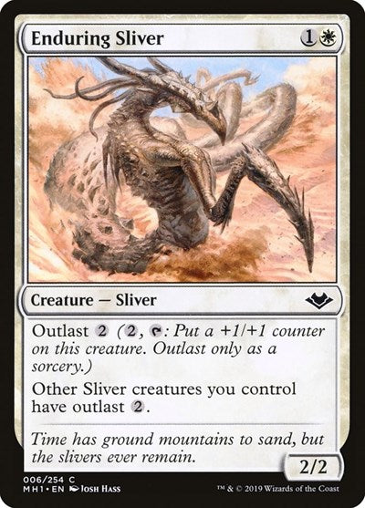Enduring Sliver (MH1) #6 Common (Lightly Played) Modern Horizons Magic: The Gathering: 2019