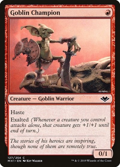 Goblin Champion (MH1) #127 Common (Lightly Played) Modern Horizons Magic: The Gathering: 2019