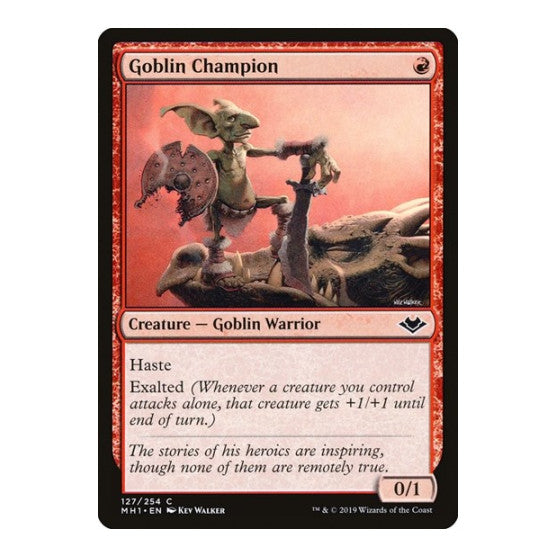 Goblin Champion (MH1) #127 Common (Lightly Played) Modern Horizons Magic: The Gathering: 2019