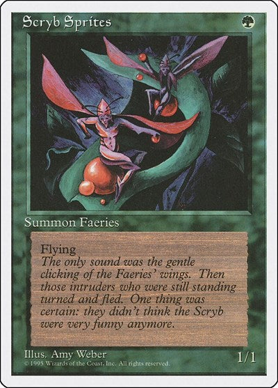 1995 Magic: Fourth Edition (4ED) - Scryb Sprites (#270, Common)