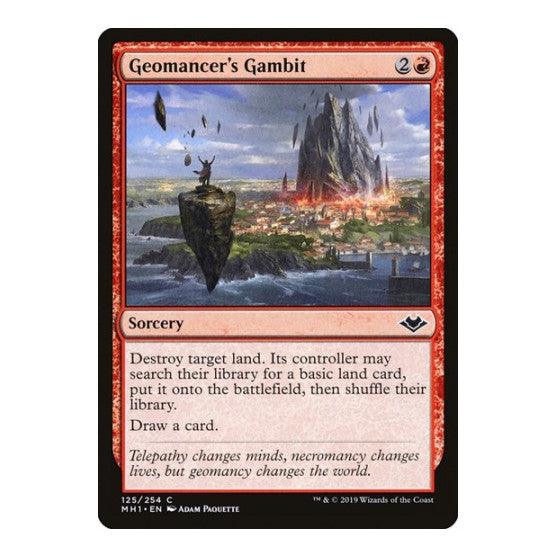 Geomancers Gambit (MH1) #125 Common (Lightly Played) Modern Horizons Magic: The Gathering: 2019