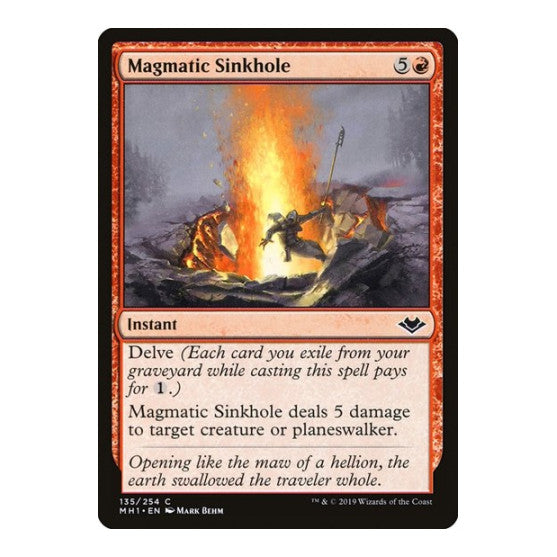 Magmatic Sinkhole (MH1) #135 Common (Lightly Played) Modern Horizons Magic: The Gathering: 2019