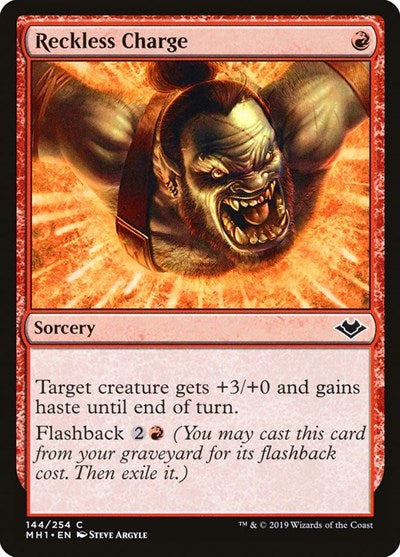 Reckless Charge (MH1) #144 Common (Lightly Played) Modern Horizons Magic: 2019