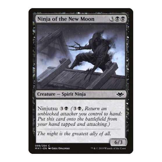 Ninja of the New Moon (MH1) #99 Common (Lightly Played) Modern Horizons Magic: The Gathering: 2019