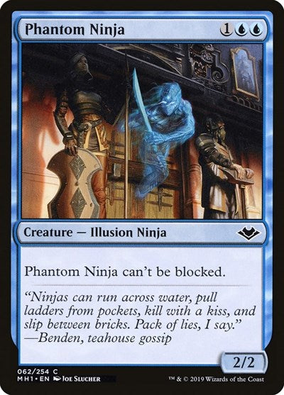 Phantom Ninja (MH1) #62 Common (Lightly Played) Modern Horizons Magic: The Gathering: 2019