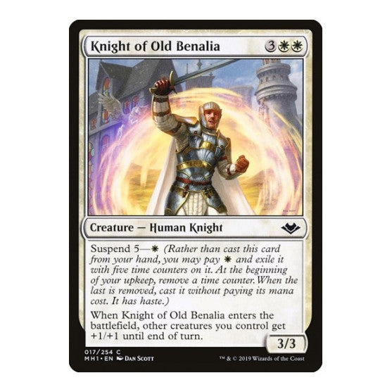 Knight of Old Benalia (MH1) #17 Common (Lightly Played) Modern Horizons Magic: The Gathering: 2019