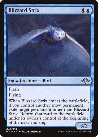 Blizzard Strix (MH1) #42 Uncommon (Lightly Played) Modern Horizons Magic: The Gathering: 2019