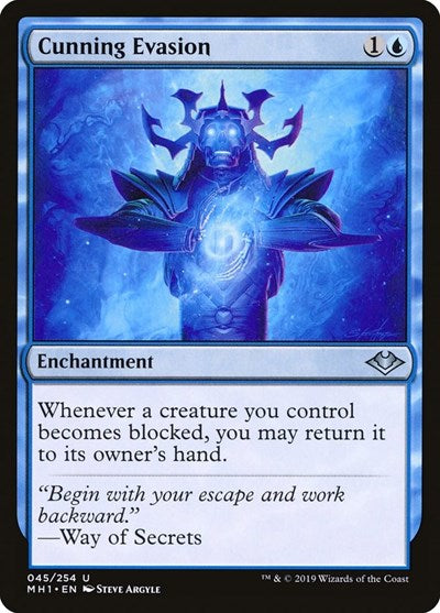 Cunning Evasion (MH1) #45 Uncommon (Lightly Played) Modern Horizons Magic: The Gathering: 2019