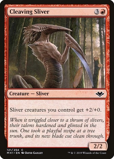Cleaving Sliver (MH1) #121 Common (Lightly Played) Modern Horizons Magic: The Gathering: 2019