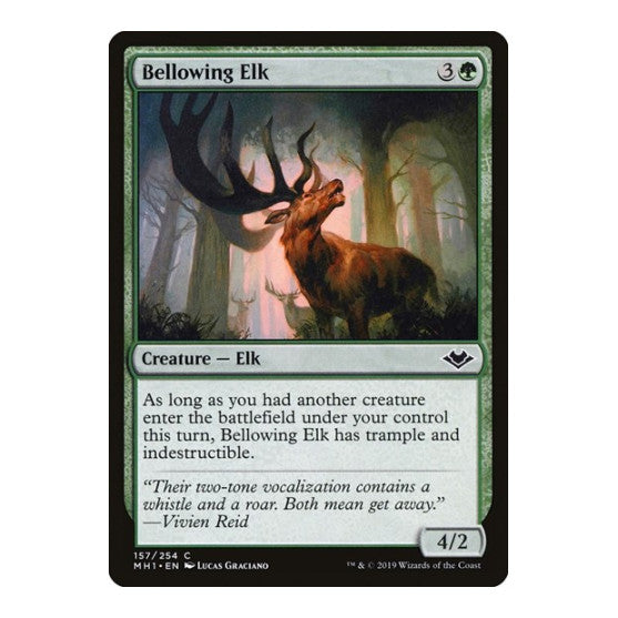 Bellowing Elk (MH1) #157 Common (Moderately Played) Modern Horizons Magic: The Gathering: 2019