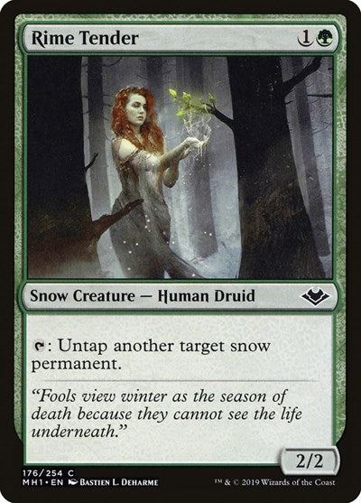 Rime Tender (MH1) #176 Common (Foil Lightly Played) Modern Horizons Magic: The Gathering: 2019