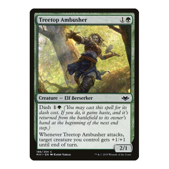 Treetop Ambusher (MH1) #186 Common (Lightly Played) Modern Horizons Magic: The Gathering: 2019