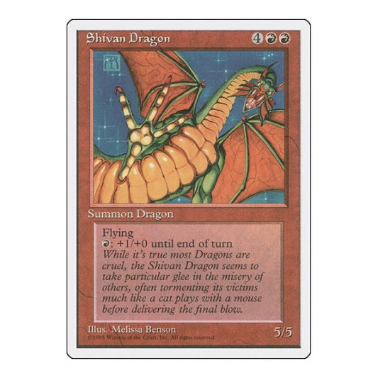 Shivan Dragon (4ED) #220 Rare Fourth Edition Magic: The Gathering: 1995