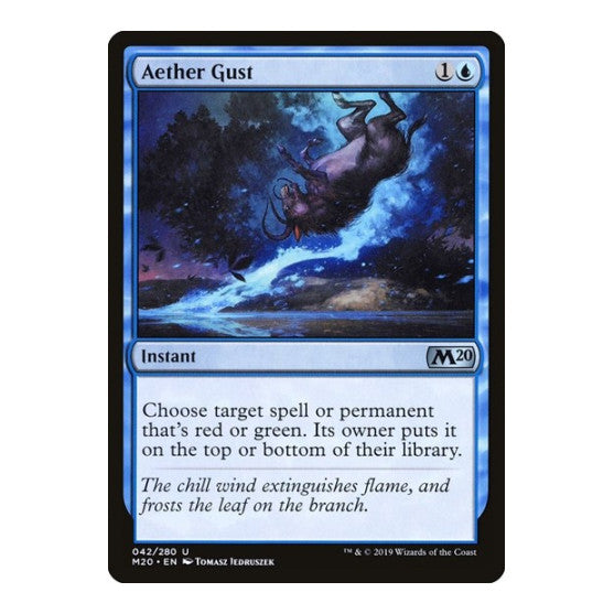 Aether Gust (M20) #42 Uncommon (Lightly Played) Core Set 2020 Magic: The Gathering: 2019
