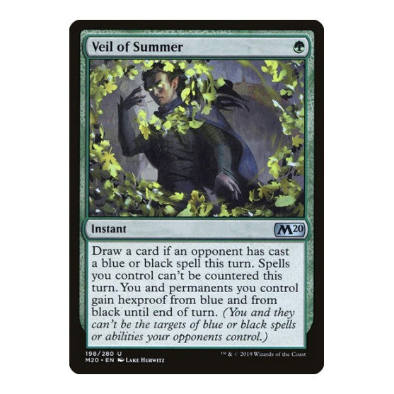 Veil of Summer (M20) #198 Uncommon Core Set 2020 Magic: The Gathering: 2019