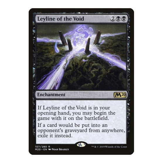 Leyline of the Void (M20) #107 Rare (Foil Lightly Played) Core Set 2020 Magic: The Gathering: 2019