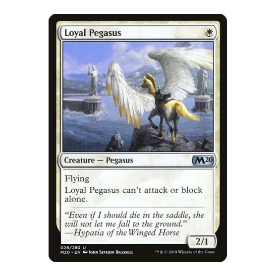Loyal Pegasus (M20) #28 Uncommon (Heavily Played) Core Set 2020 Magic: The Gathering: 2019