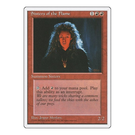 Sisters of the Flame (4ED) #221 Common (Lightly Played) Fourth Edition Magic: The Gathering: 1995