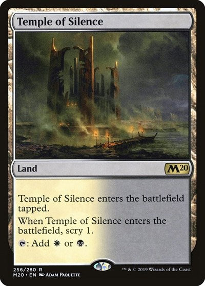 Temple of Silence (M20) #256 Rare (Moderately Played) Core Set 2020 Magic: The Gathering: 2019
