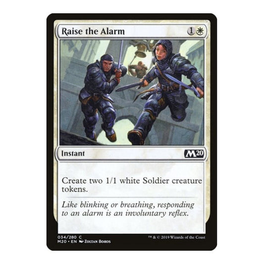 Raise the Alarm (M20) #34 Common Core Set 2020 Magic: The Gathering: 2019